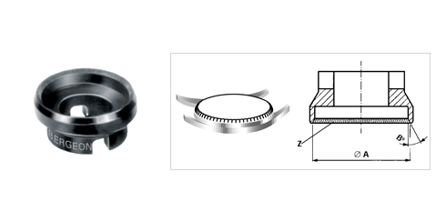 Forma Bergeon nº 5 para chave de abrir caixas tipo RX - 29,50 mm