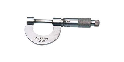 Micrómetro analógico - 25 mm (1”) - 0.1 mm (0.005”)