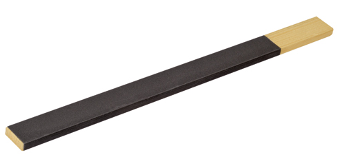 Lixa nº 500 Horotec em suporte de madeira retangular