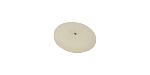 Escova circular Horotec em feltro, forma lentilha - 30 x 10 mm