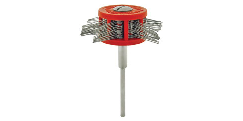 Escova 18 camadas arame aço com ponteira - 20-40x12 mm, 2,35 mm