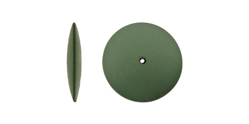 Disco verde forma lentilha para polir metais preciosos - 3 x 22 mm