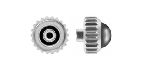 Coroa etanche cromo canhão curto com ónix 0.80 x 3.30 x 2.00 mm