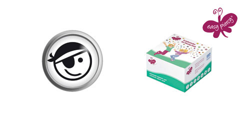 Brincos botão - pirata Easy Piercy