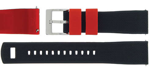 Bracelete - Preto e vermelho Reacel