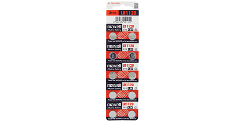 Pilha Maxell LR1120 - 1.55V Micro Alcalina - Blister de 10