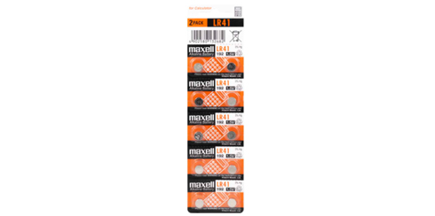 Pilha Maxell LR41 - 1.55V Micro Alcalina - Blister de 10