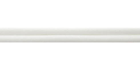 Fio branco de PVC redondo - 2 mm x 1m