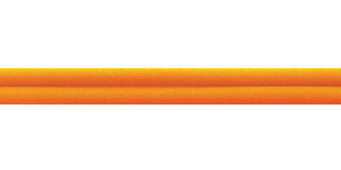 Fio laranja de PVC redondo - 2 mm x 1m