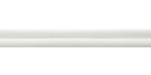 Fio branco de PVC redondo - 3 mm x 1m