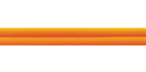 Fio laranja de PVC redondo - 3 mm x 1m