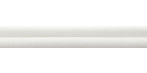 Fio branco de PVC redondo - 4 mm x 1m