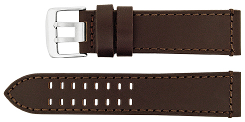 Bracelete Calfe - Castanho - 24 mm E.L. Reacel
