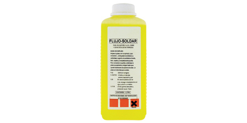 Líquido Technoflux p/ soldar ouro, prata, cobre e outros metais - 1L