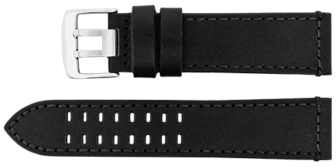 Bracelete Calfe - Preto - 24 mm E.L. Reacel