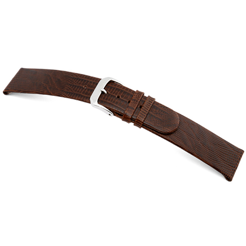 Bracelete Calfe - Lagarto Teju – Castanho Rios