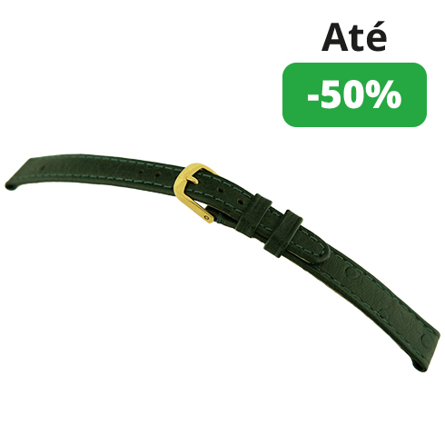 Bracelete Calfe - Avestruz – Verde Rios