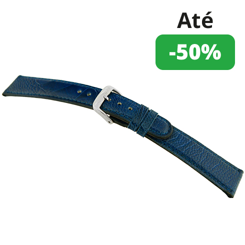 Bracelete Avestruz Genuína - Azul royal Rios