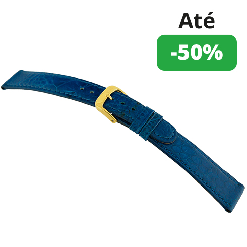 Bracelete Avestruz Genuína - Azulão Rios