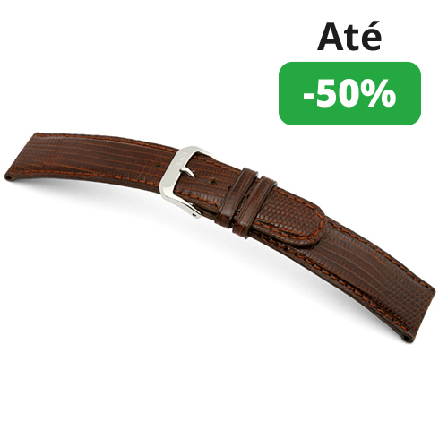 Bracelete Lagarto Teju Genuíno - Mogno Rios