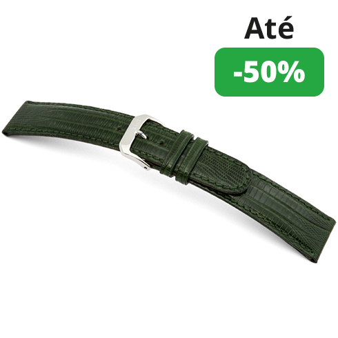 Bracelete Lagarto Teju Genuíno - Verde Rios