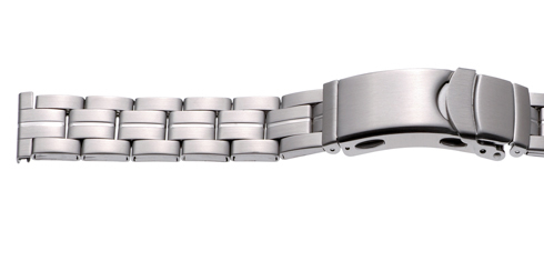 Bracelete extensível - 20 mm - fecho de segurança Cromo Reacel