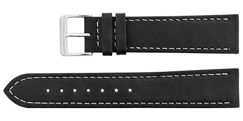 Bracelete Calfe - Preto - costura a branco Reacel