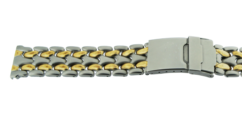 Bracelete - 20 mm - fecho de segurança Bicolor Reacel