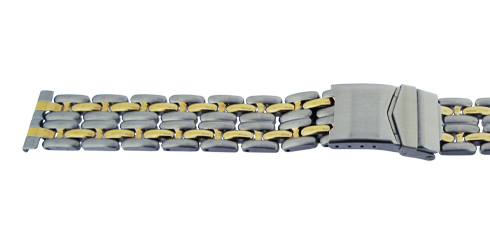 Bracelete - 20 mm - fecho de segurança Bicolor Reacel