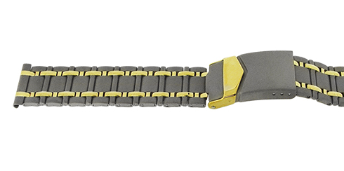 Bracelete - 20 mm - fecho de segurança Bicolor Reacel