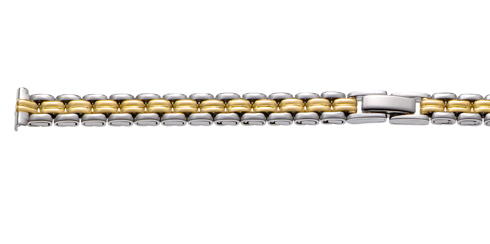 Bracelete - 12 mm - fecho de separar Bicolor Reacel