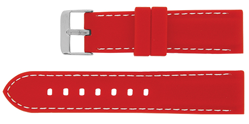 Bracelete - Vermelho - Costura branca Reacel