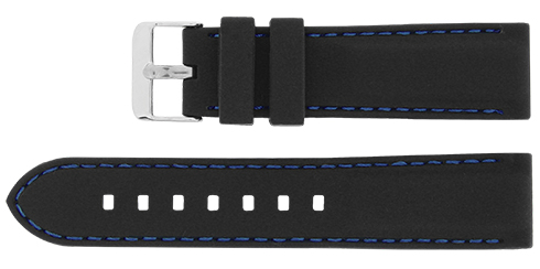 Bracelete - Preto - Costura azul Reacel
