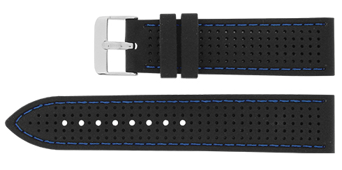 Bracelete - Preto - Costura azul Reacel