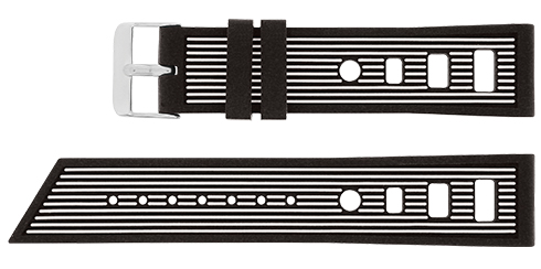 Bracelete - Preto e branco - 22 mm Reacel