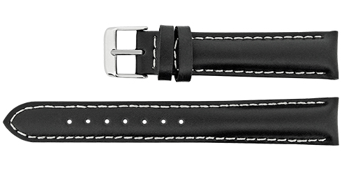 Bracelete Calfe - Preto - Costura a branco Reacel