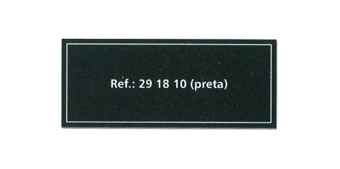 Placa autocolante em alumínio anodizado - 61 x 25 mm