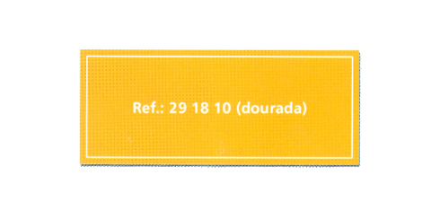 Placa autocolante em alumínio anodizado - 61 x 25 mm