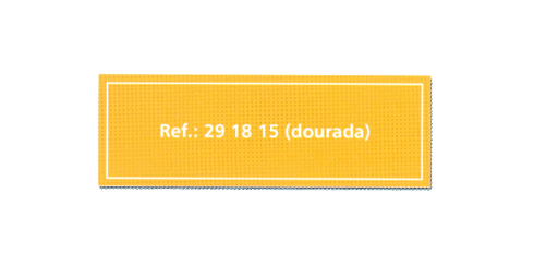 Placa autocolante em alumínio anodizado - 60 x 20 mm
