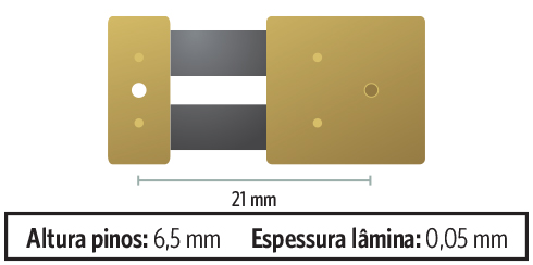 Suspensão de pêndula com pino - 6,5 mm - 0,05 mm