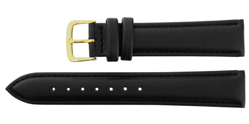 Bracelete  pele sintética - Preto - várias medidas Reacel