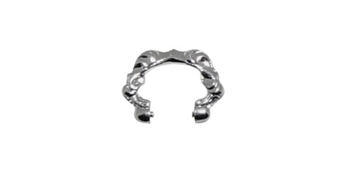 Argola lepine fantasia cromo - 10 / 3.50 mm