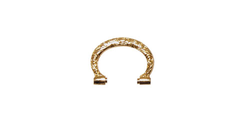 Argola lepine fantasia plaquet - 13 / 5 mm