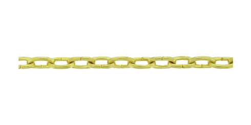 Corrente em latão - 9.6 x 6.6 x 1.5 mm