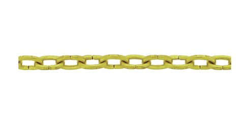 Corrente em latão -  10.4 x 7.0 x 1.7 mm