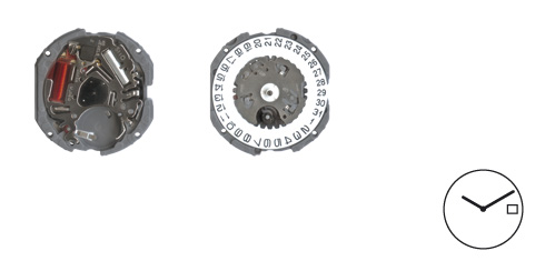 Movimento Seiko VJ14(3) - s/ seg.