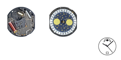 Movimento SeikoVX18(6) - Fase lunar