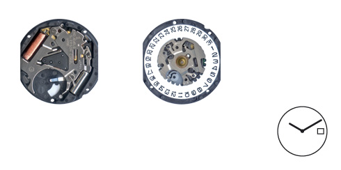 Movimento Seiko VX19(3) - s/ seg.