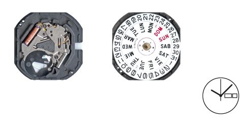 Movimento Seiko VX43E(3DD)