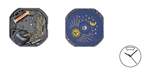 Movimento Seiko Y145 - Fase lunar-solar